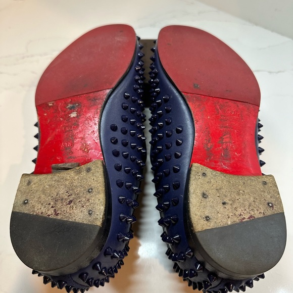 Christian Louboutin Dandelion Spikes Leather Loafers - Picture 5 of 12